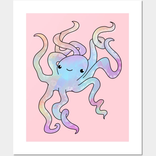 Rainbow Octo Wall Art by mailshansen